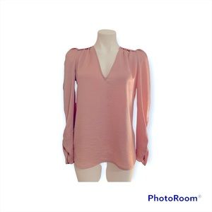 Express silky pink top